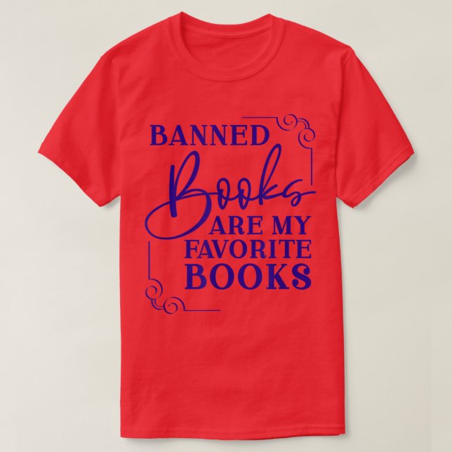 Camiseta Cute Books Reading I Read Banned Books Banned Book (Frente do Design)