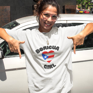 Camiseta Cute Boricua Girl Porto Rico