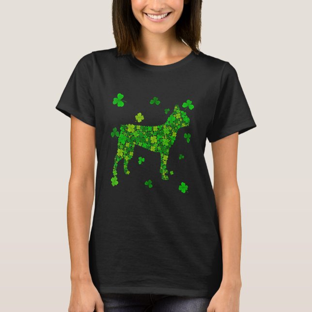 Camiseta Cute Boston Terrier Dog Shamrock Irish St Patricks (Frente)