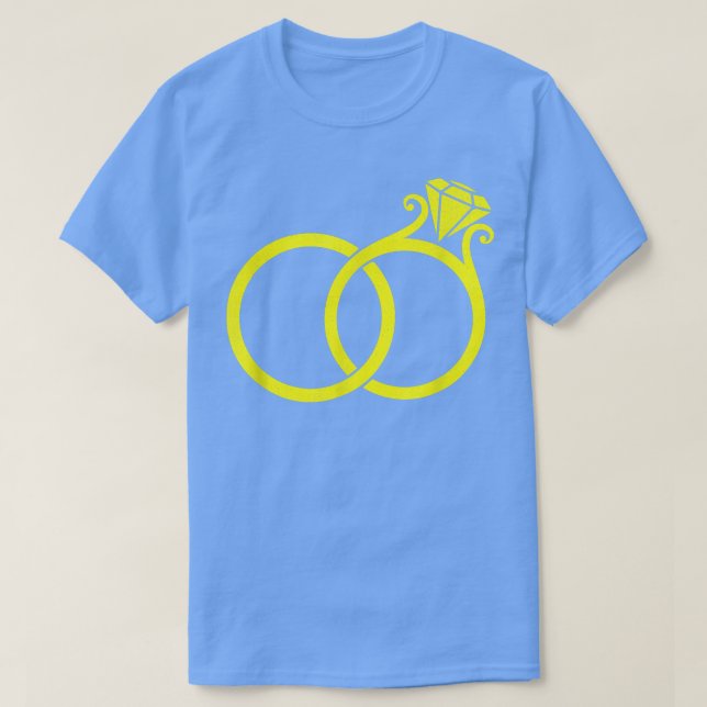 Camiseta Cute Bridesmaid Bachelorette Party Bride Rings  (Frente do Design)
