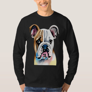 Camiseta Cute Bulldog Watercolour for bulldog lovers, Men W
