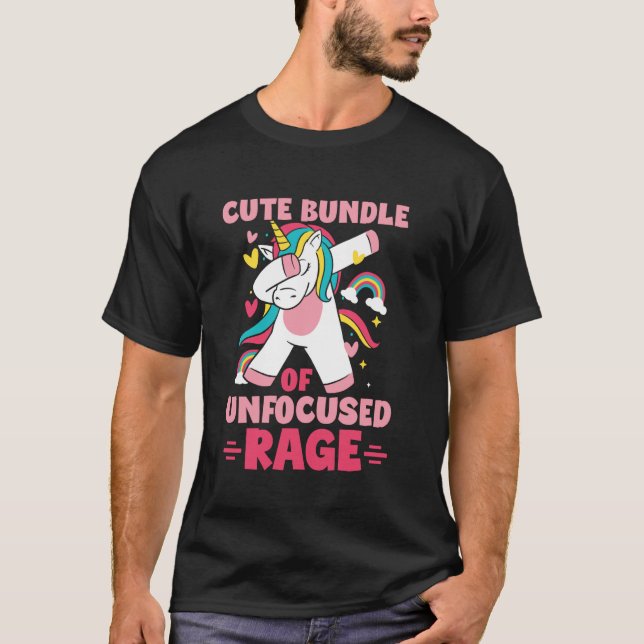 Camiseta Cute Bundle de Raiva Desfocada Goth Místico Gótico (Frente)