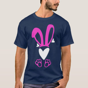 Camiseta Cute Bunny Heart Bunnies Rabbit Happy Easter Egg H