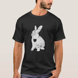 Camiseta Cute Bunny Love Shirt I Rabbit Silhouette