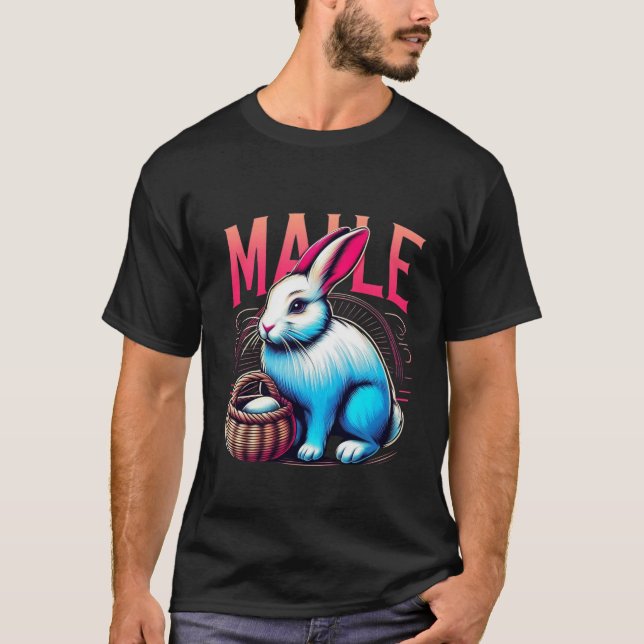 Camiseta Cute Bunny Lover Tee: Coelho Suave e Adorável (Frente)
