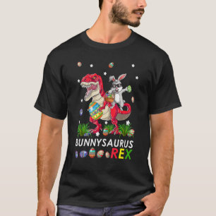 Camiseta Cute Bunnysaurus Rex T Rex Dino & Dabbing Rabbit E