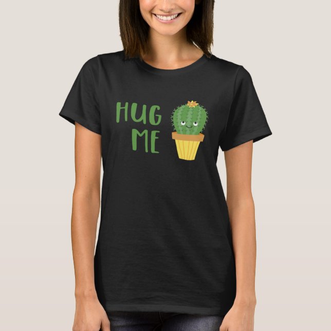 Camiseta Cute Cactus  Hug Me (Frente)