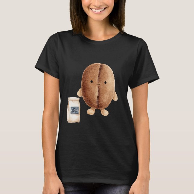 Camiseta Cute Café Bean (Frente)
