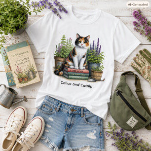 Camiseta Cute Calico e Catnip Cat Lover