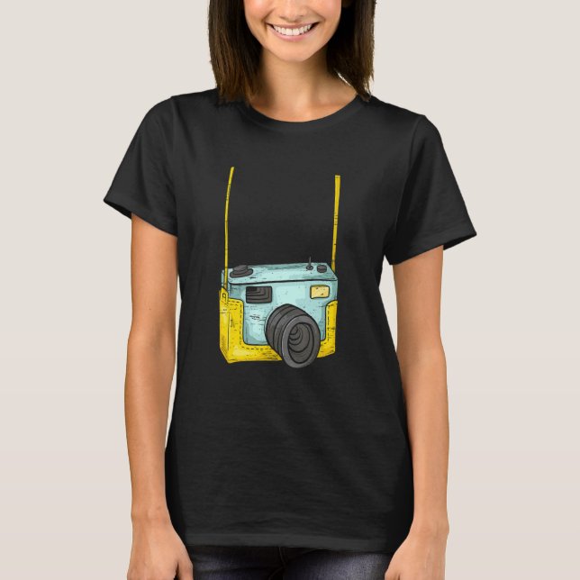Camiseta Cute Camera Camera Lover Photojournalist (Frente)