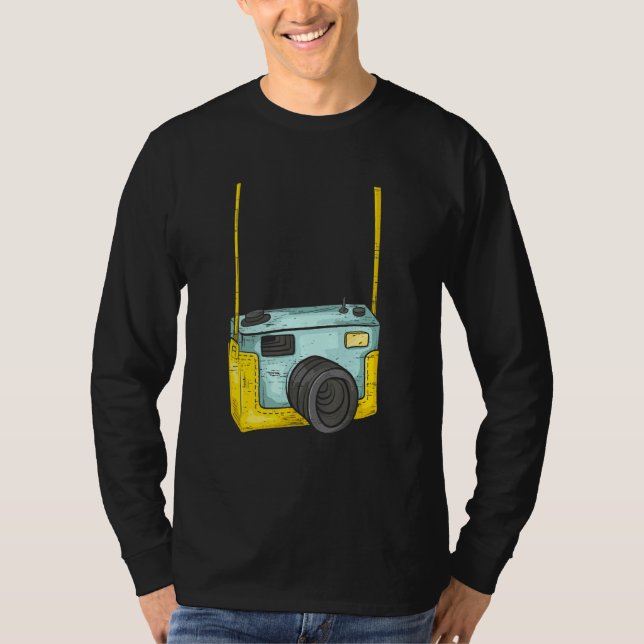Camiseta Cute Camera Camera Lover Photojournalist (Frente)