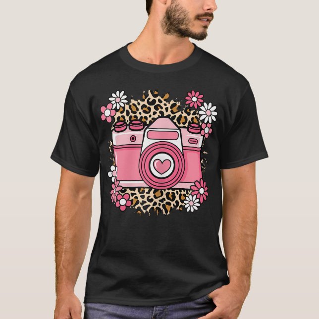 Camiseta Cute Camera Photography Love Photographer Women Gi (Frente)