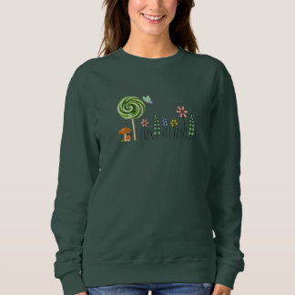 Camiseta Cute Candy Garden Illustration. Women’s Cozy Basic