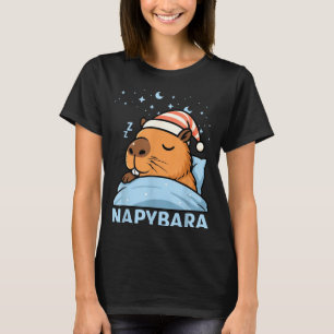 Camiseta Cute Capivara Sonolenta Roupas de dormir engraçada