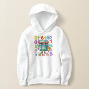 Camiseta Cute Capuz Calculadora Matemática para Crianças Es