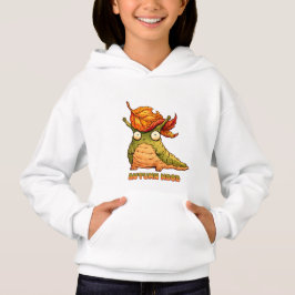 Camiseta Cute Capuz de Lesma de Humor de Outono