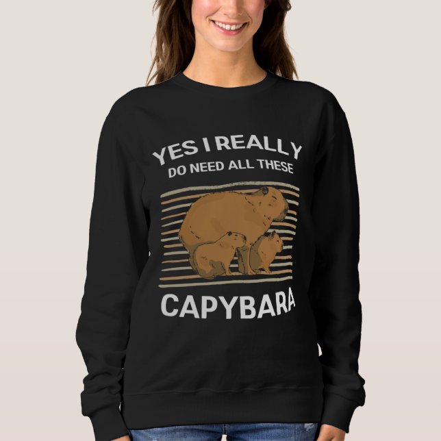 Camiseta Cute Capybara Yes I Really Do Need All These Capyb (Frente)