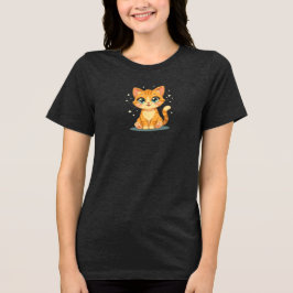 Camiseta **Cute Cartoon Cat – Adorable Kitty Illustration**