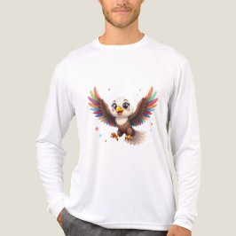 Camiseta Cute Cartoon Eagle Flying – Friendly Vector Art