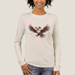 Camiseta Cute Cartoon Eagle Flying – Friendly Vector Art