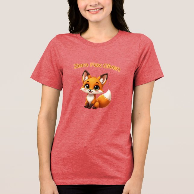 Camiseta Cute Cartoon Fox – Adorable Kawaii Style (Frente)