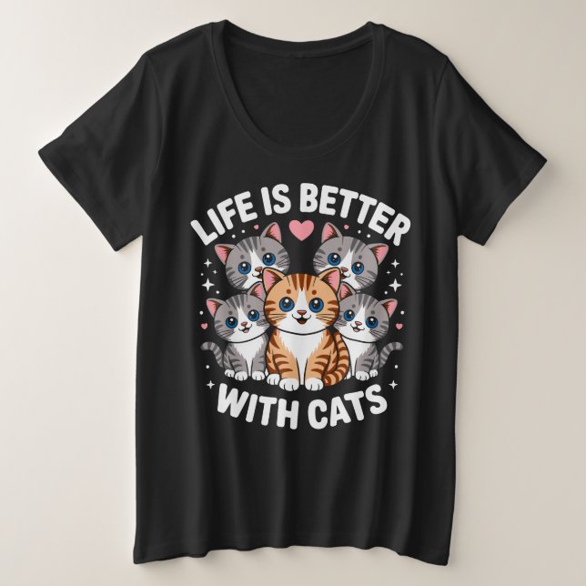 Camiseta Cute cat (Frente do Design)