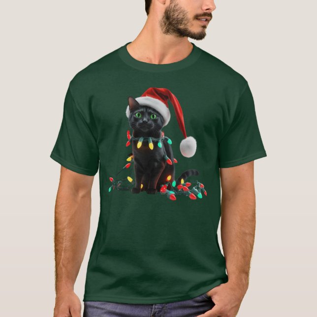 Camiseta Cute Cat Christmas (Frente)