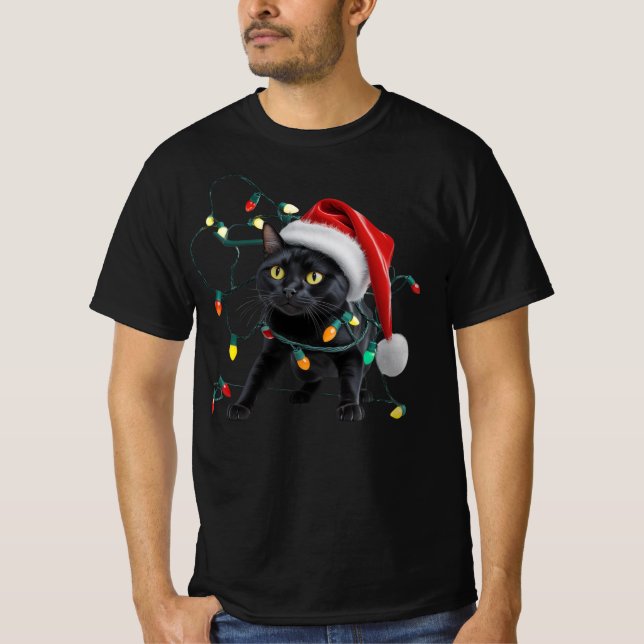 Camiseta Cute Cat Christmas (Frente)