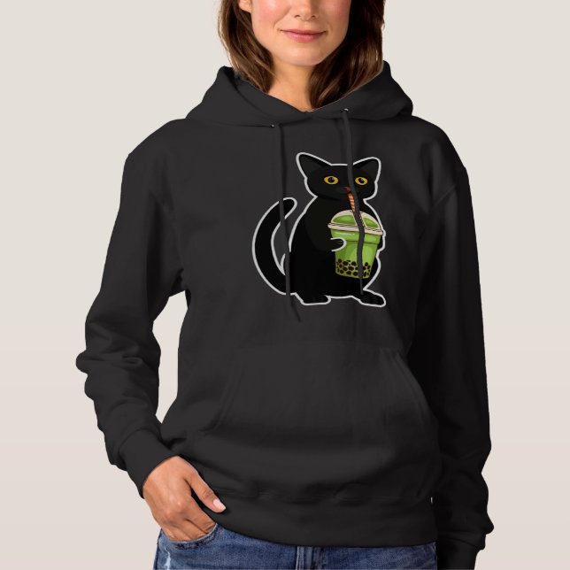 Camiseta Cute Cat Drinking Tea  Tea  Costume Tea (Frente)