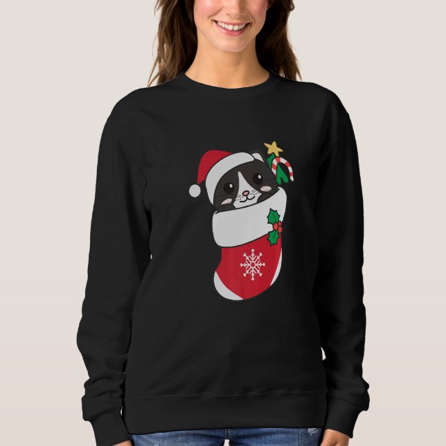 Camiseta Cute Cat For Christmas Cat  4 (Frente)