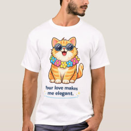 Camiseta Cute Cat Lover Funny Romantic Cat