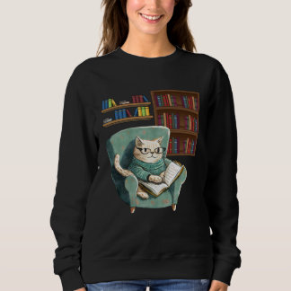 Camiseta Cute Cat Reading Book Bookworms Cat Reading