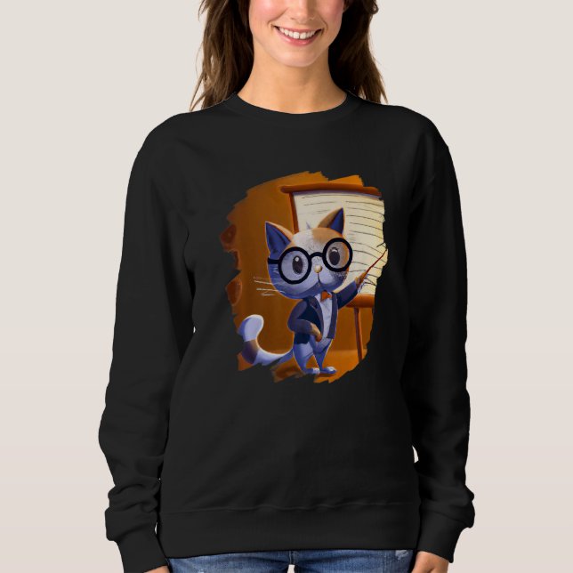 Camiseta Cute Cat Teacher Kitten Professor School 2 (Frente)