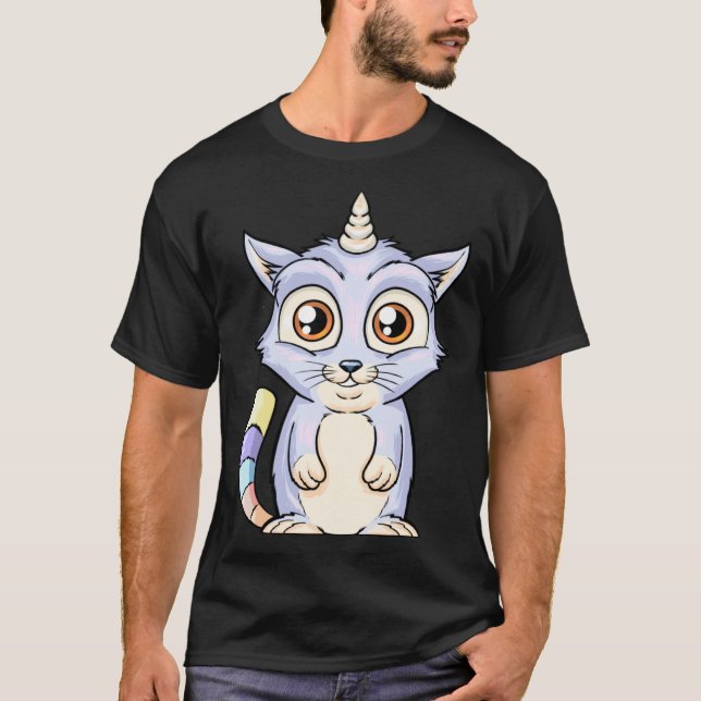 Camiseta Cute Caticorn (Frente)