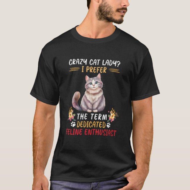 Camiseta Cute Cats Woman Crazy Cat Lady Cat Woman Cat Holde (Frente)