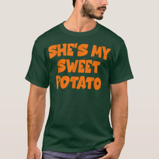 Camiseta Cute Cava Minha Batata Doce Eu Coloquei Obrigados