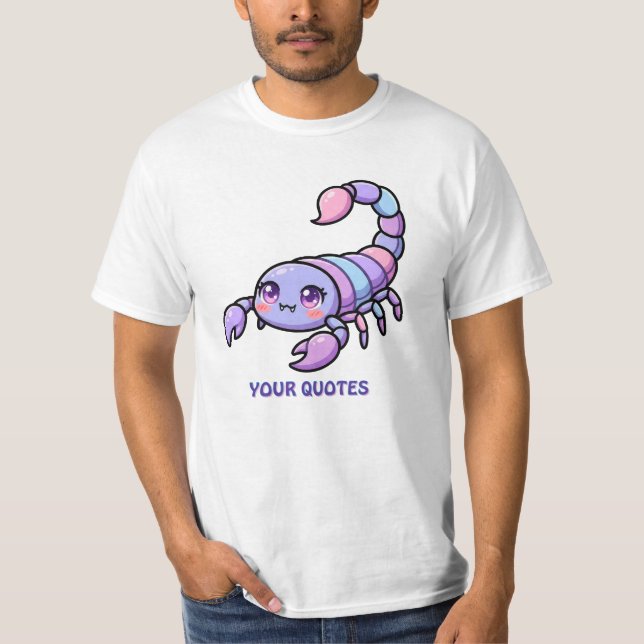 Camiseta Cute Chibi Escorpião Zodíaco (Frente)