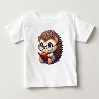 Camiseta Cute Chibi Lendo Hedgehog