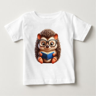 Camiseta Cute Chibi Lendo Hedgehog