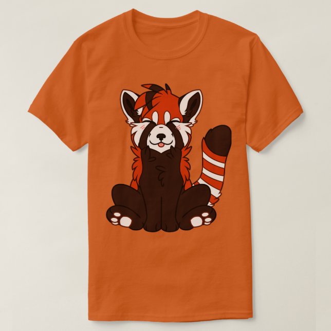 Camiseta Cute Chibi Red Panda (Frente do Design)