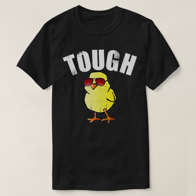Camiseta Cute Chick TOUGH CHICK  Baby Chick Feminist Empowe (Frente do Design)