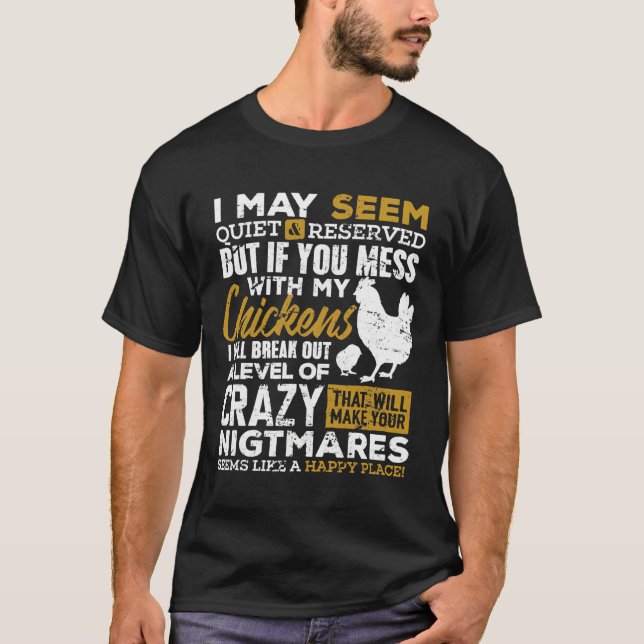 Camiseta Cute Chicken Lover Farmer   (Frente)