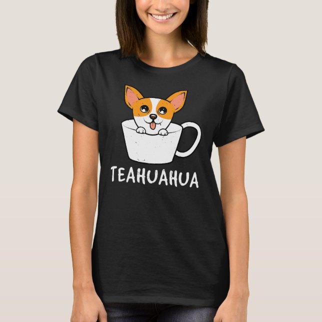 Camiseta Cute Chihuahua Teacup Funny Chiwawa (Frente)