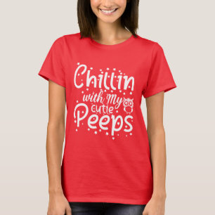 Camiseta Cute Chillin with my Peeps Easter