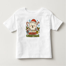 Camiseta Cute Christmas Bear Illustration