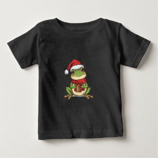 Camiseta Cute Christmas Frog Sweater - Santa Frog Holding G