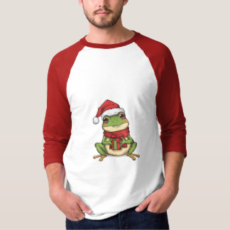 Camiseta Cute Christmas Frog Sweater - Santa Frog Holding G