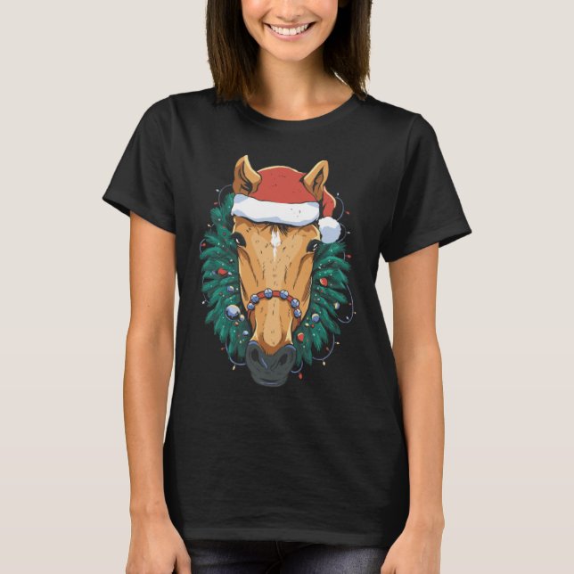 Camiseta Cute Christmas Horse (Frente)