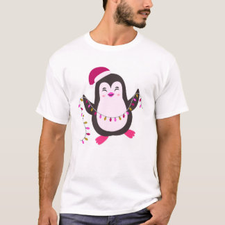 Camiseta “Cute Christmas Penguin Lights” ✨