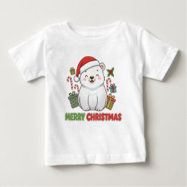 Camiseta Cute Christmas Polar Bear Illustration